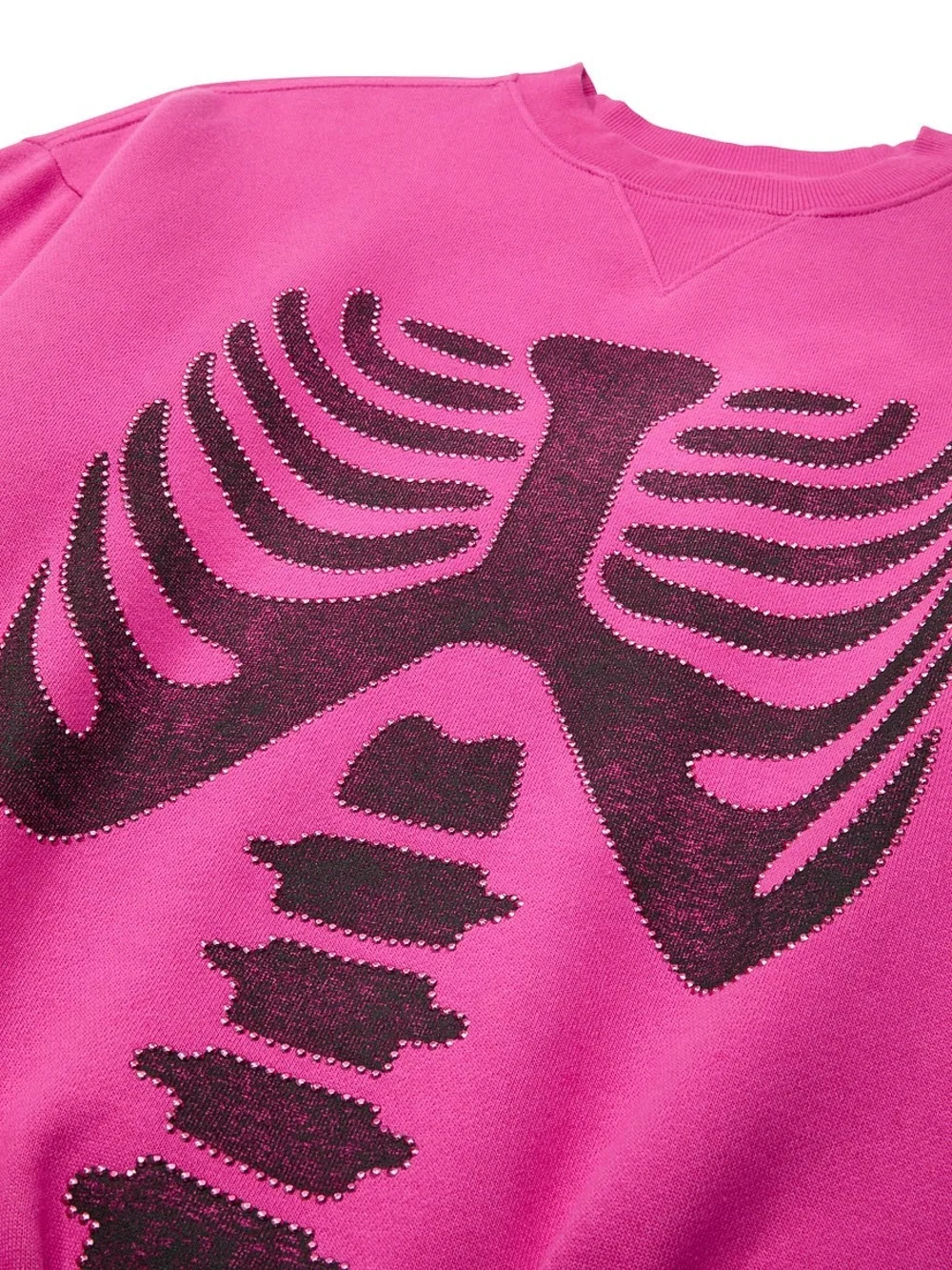 PINK Victoria's Secret /// Women’s Campus Fleece Crewneck - Pink Fire Halloween